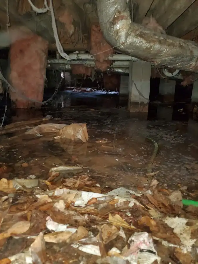 Crawl space flood assessment for Commercial Water Damage Restoration in Shawangunk