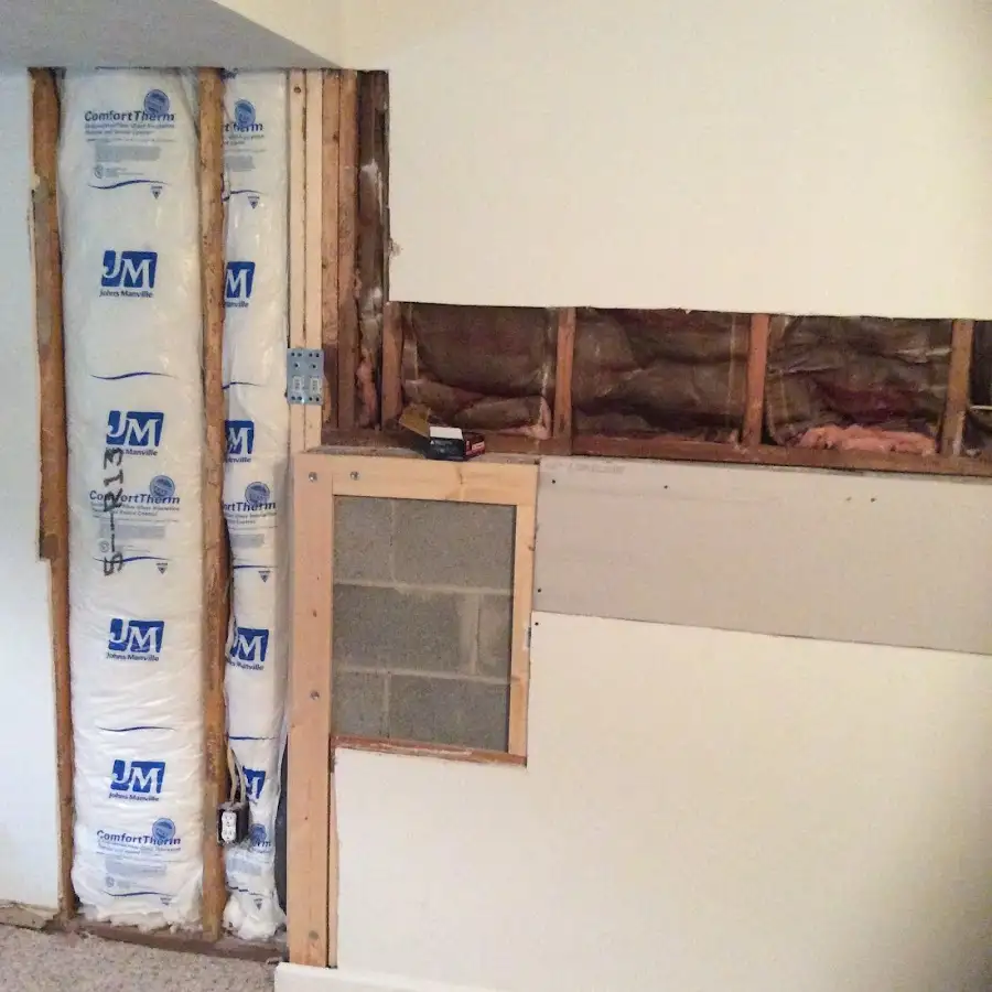 Wall insulation replacement during Contents Cleaning & Restoration in Shawangunk